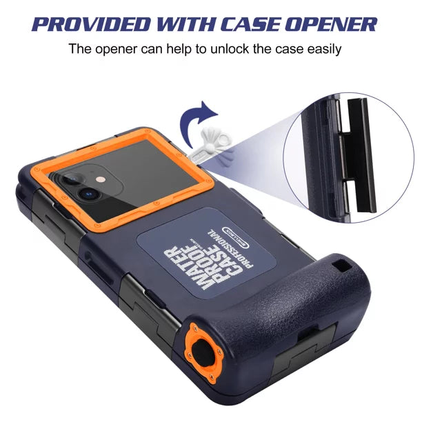 Housing Professional Surfing Waterproof Swimming for Case Up Lenovo Protective Underwater And [15m/50ft] with 6.9 Photo Lanyard Phones A6600 UrbanX LCD Snorkeling Video Diving all to Inch