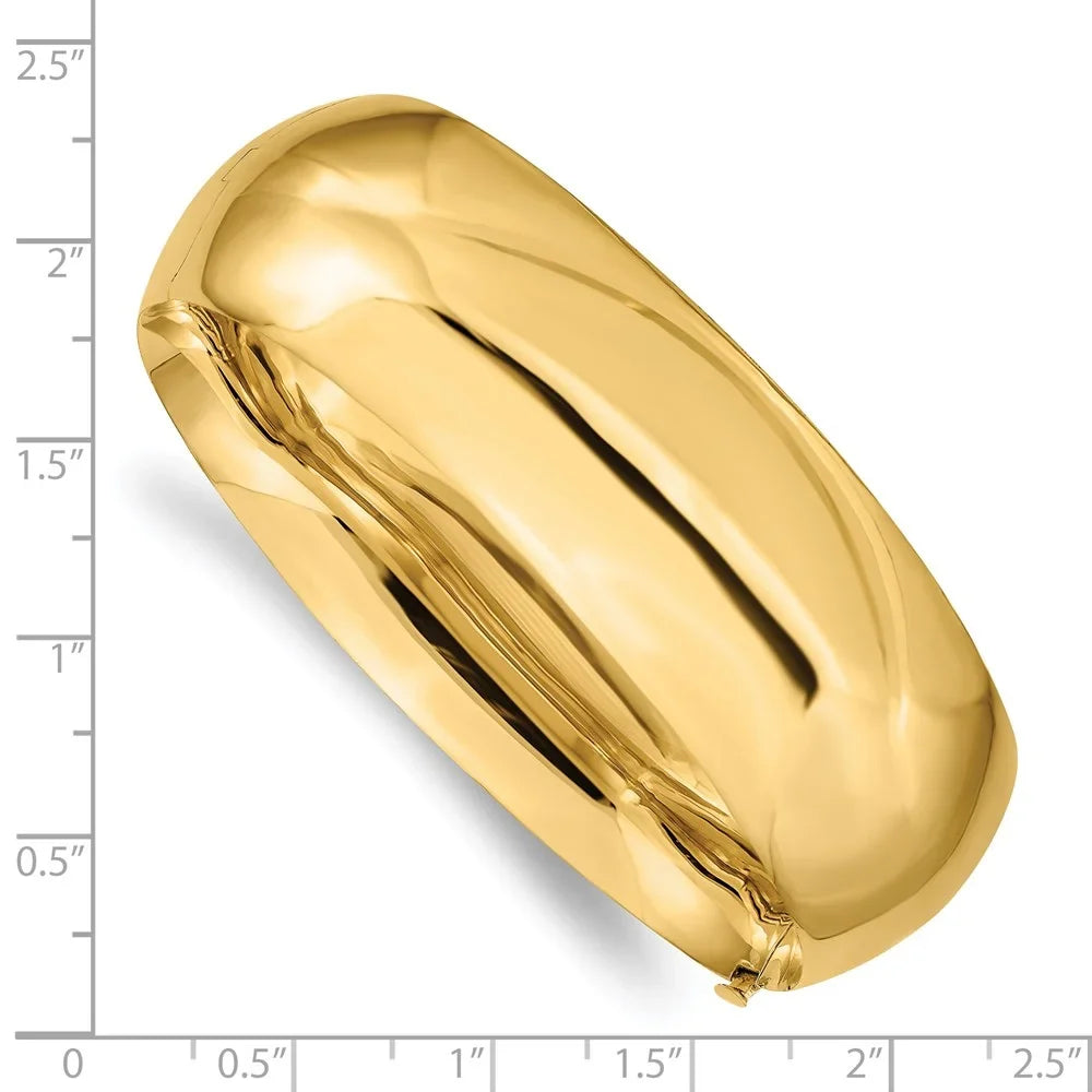 Hinged Polished Bracelet High 13/16 14k QHP13/16O Bangle Oversize