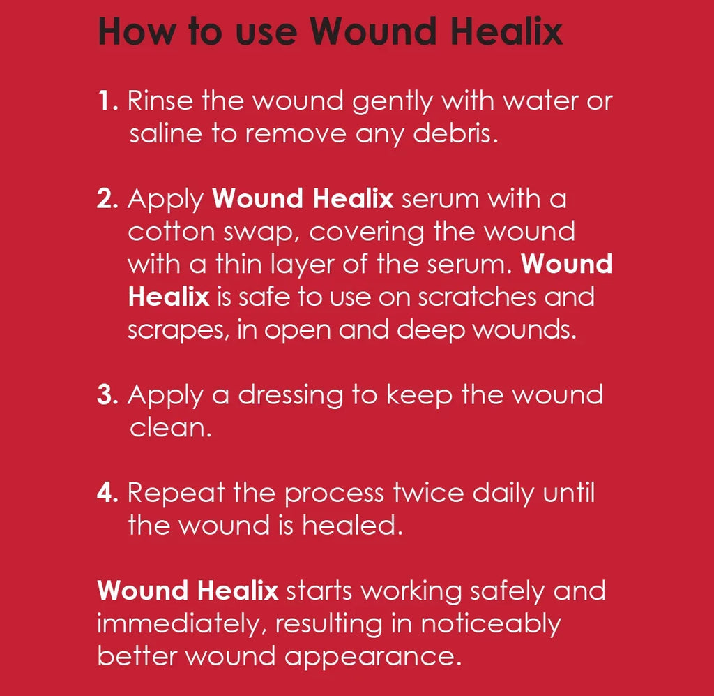 Rapid Serum Burn Wound Care & - Patented Wound Healix