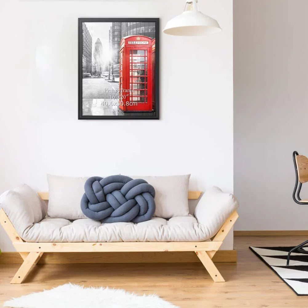 Pack Black Frame Photo 18 12x18 Modern Gallery x Picture Poster 12 for Wall Frames, 4 Poster,