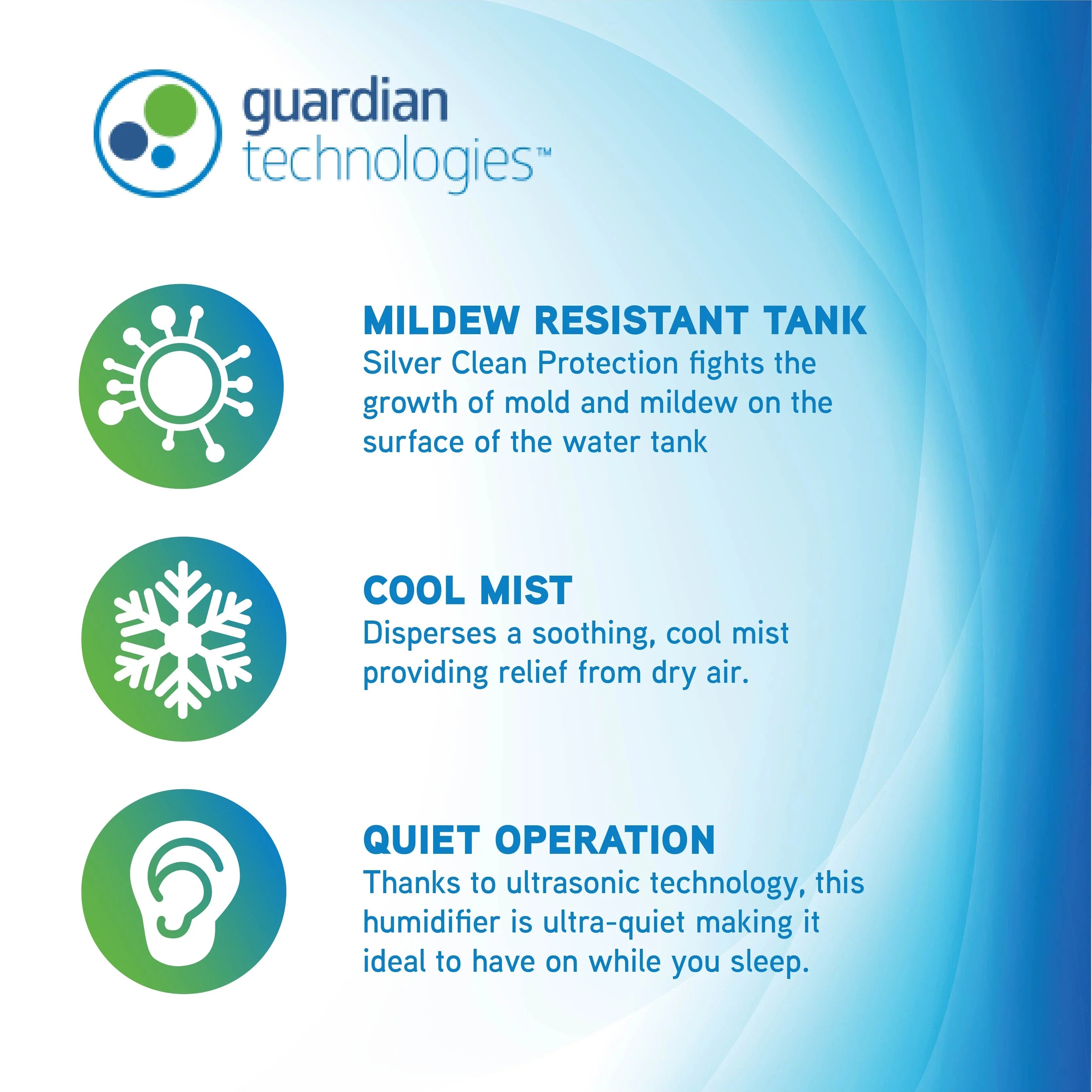 Humidifier Gallon, 0.5 PureGuardian Mist 30-Hour, Aromatherapy H940AR with Ultrasonic Tray, Cool