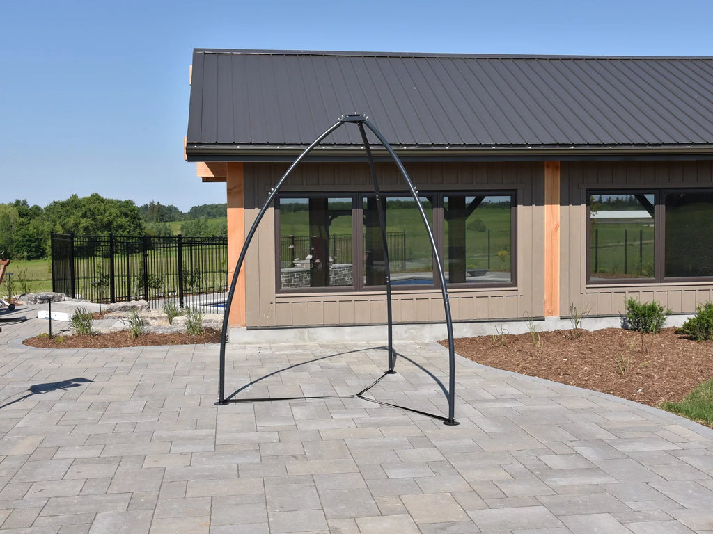 Collection Hamptons The Tripod Steel Outdoor Chair Free-Standing Hammock Stand 102"