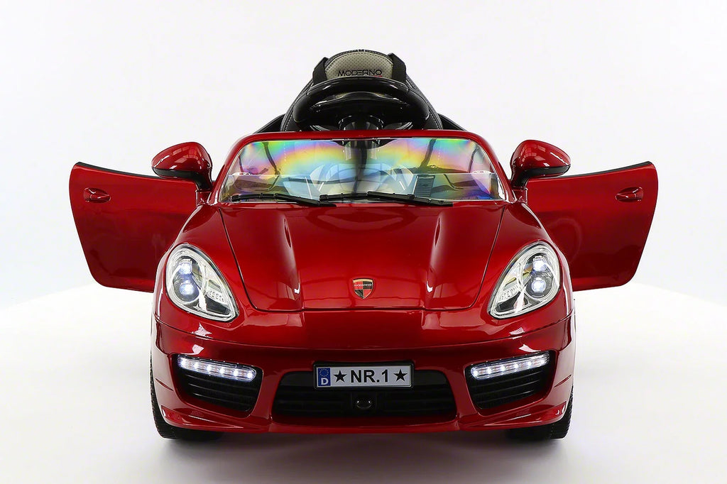Parental Kids Roadster | with Electric Cherry Red Car 12V Ride-On Remote Kiddie R/C