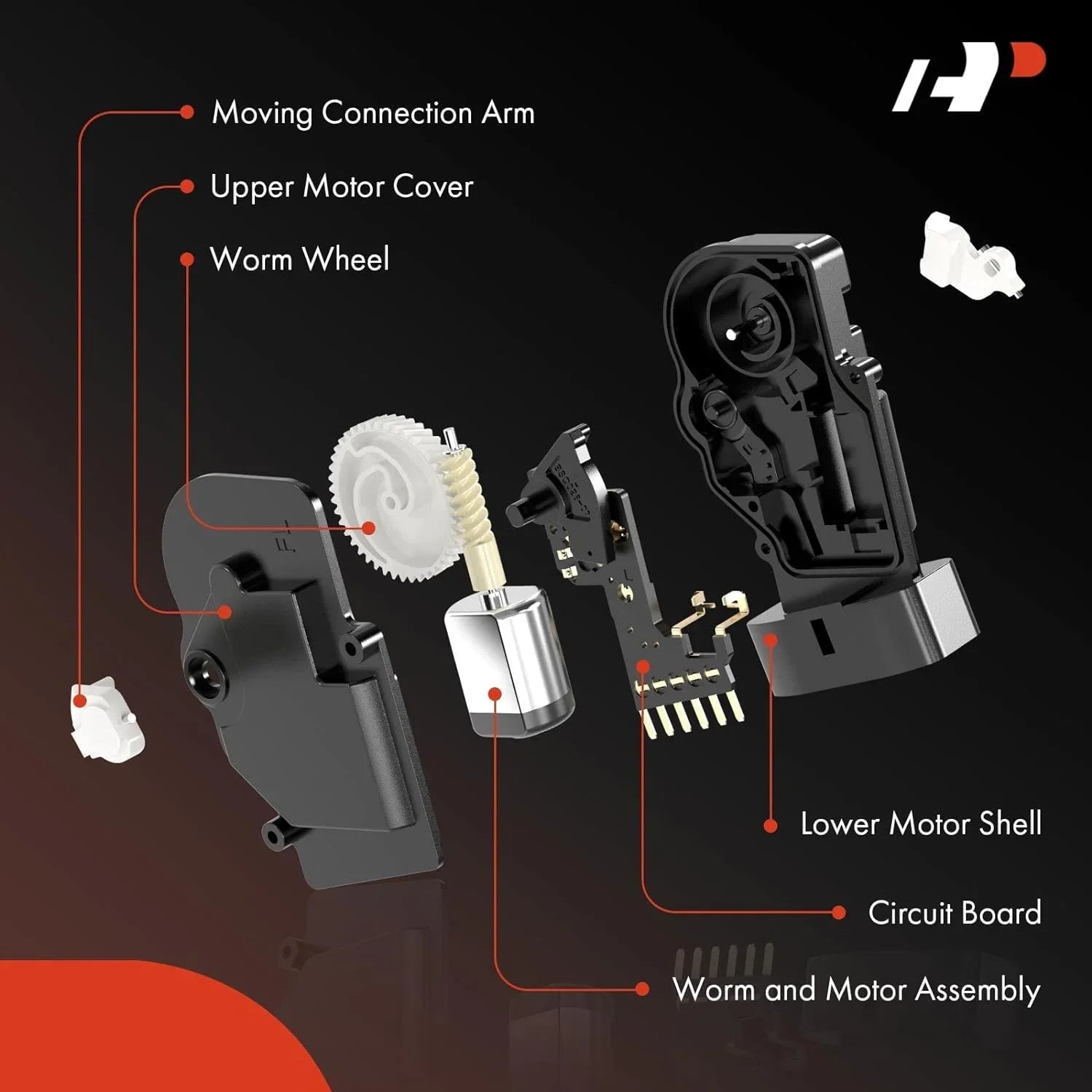 Honda Van - Replace# Compatible Left Passenger 2001-2004, Mini Door - 3.5L, Odyssey Latch Rear A-Premium with Honda Vehicles Actuator Driver V6 Lock Side, 72663S0XA11