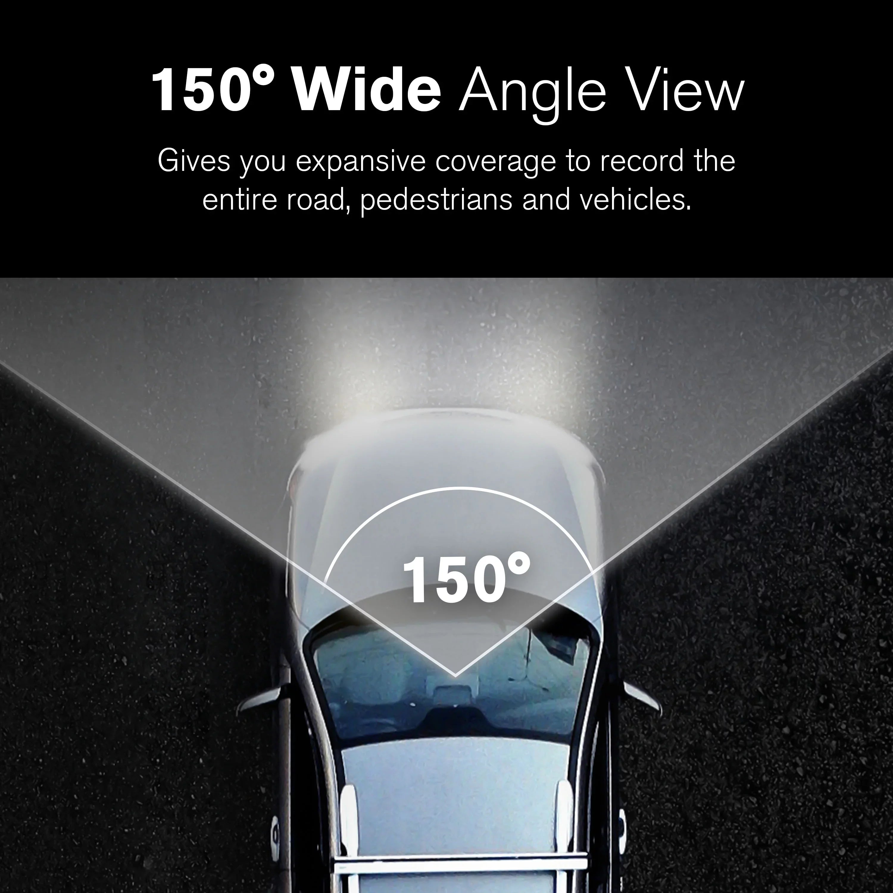 150 Lense, Mode Angle UHD with Roadcam Screen, GPS 4K App, Wide Record Dynamic Pro High Degree and Park Technology Range with G-Sensor LCD Yada for Day/Night. 3" Resolution