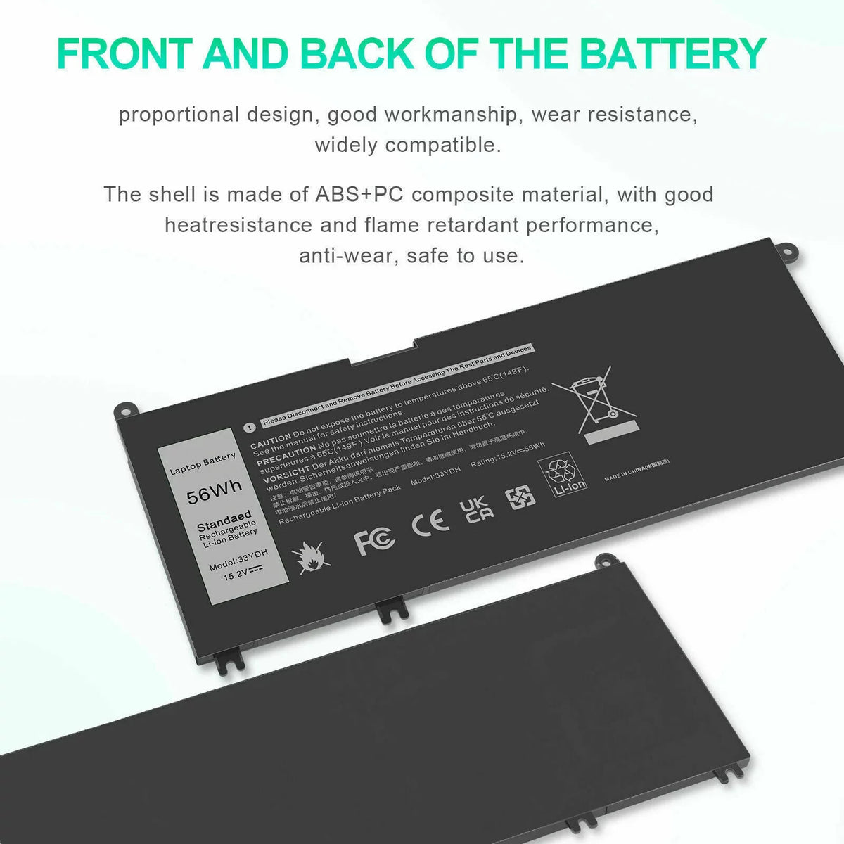3580 Latitude P30E001 3490 For US Laptop Dell Battery 3590 W7NKD 33YDH 3480 3380