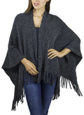 Adrienne with Vittadini Women's Wrap Textured Fringe