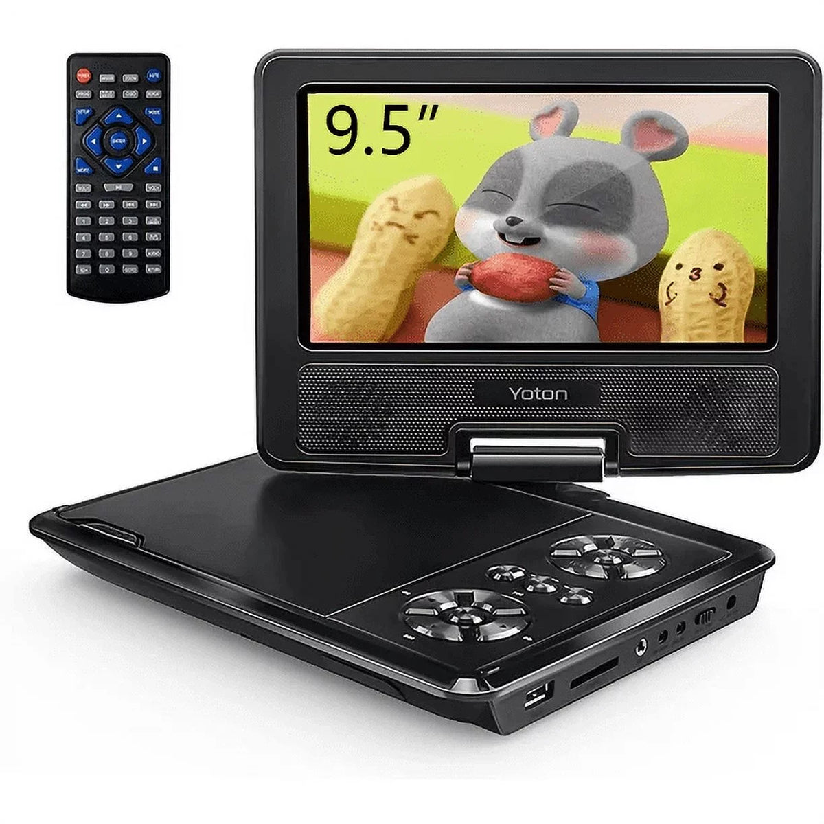 HD Screen, Yoton 9.5" Built-in Kids Portable Battery Player Hours Car, DVD for 4-6 and 7.5" with Swivel