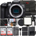 Card Bundle + + Memory EOS Canon 128GB R10 (Body Premium SV + Only) LED Mirrorless Pack SanDisk Accessory Camera Flash 2 with Case