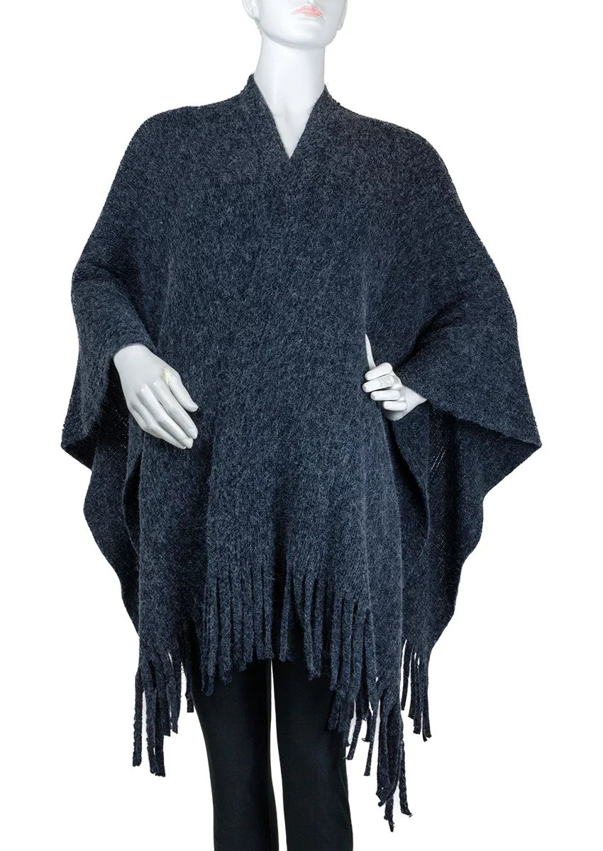 Adrienne with Vittadini Women's Wrap Textured Fringe