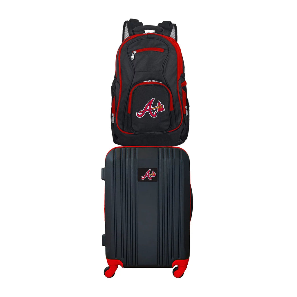 Braves MLB Luggage Backpack Set and 2-Piece Atlanta