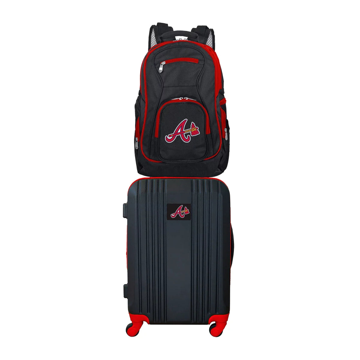 Braves MLB Luggage Backpack Set and 2-Piece Atlanta