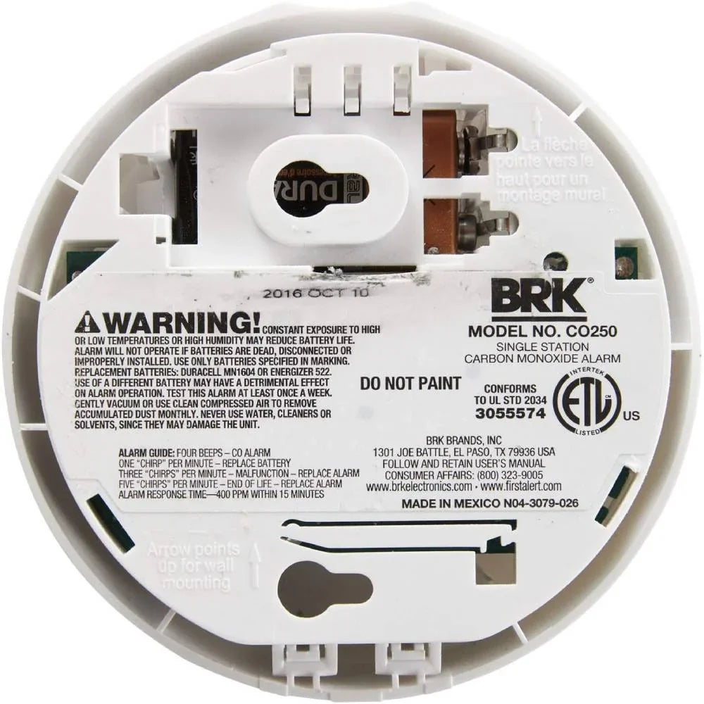 Detector Pack Alarm, Carbon First Monoxide 2 Alert