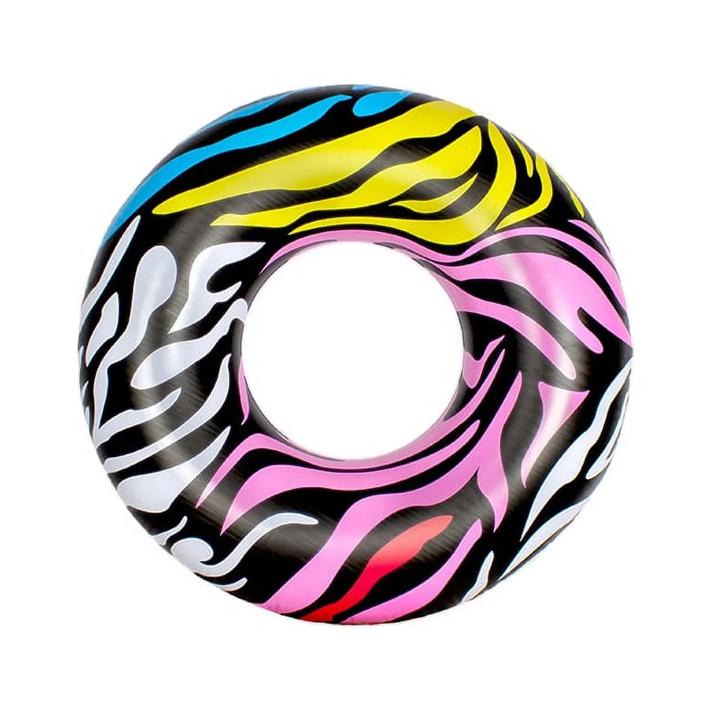 Inner Ring Zebra Float 39" Tube Central Inflatable Swim Stripes Multi-Color