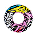 Inner Ring Zebra Float 39" Tube Central Inflatable Swim Stripes Multi-Color