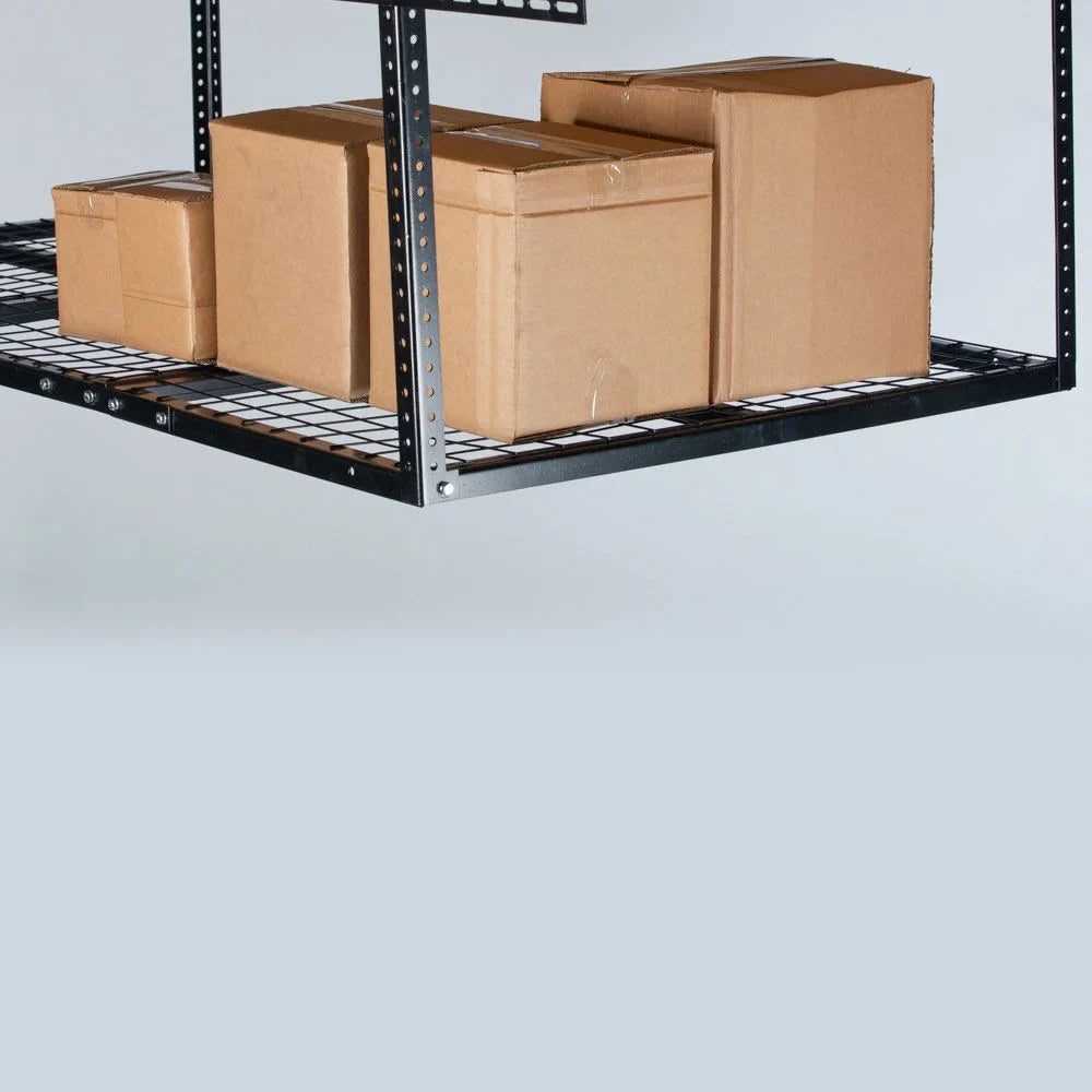 Grid 41" x Ceiling Metal Organization Bikes Adjustable for Storage Storage Wire Loading System, with Attachments 500 Titan LB Height, 6' Overhead 3' Rack, Bins to Capacity, 20" Garage Mount Equipment