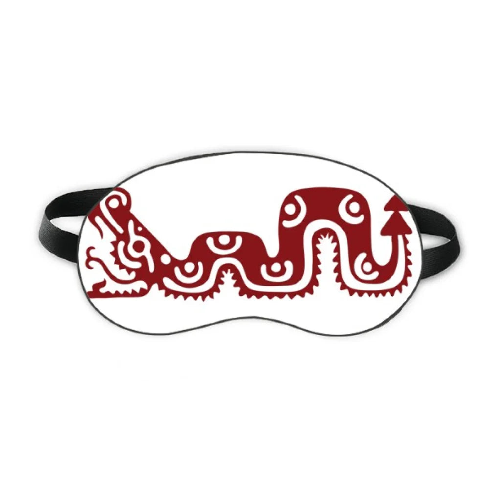 Shield Night Totems Sleep Mexican Civilization Mexico Blindfold Eye Snake Ancient Cover Soft Shade