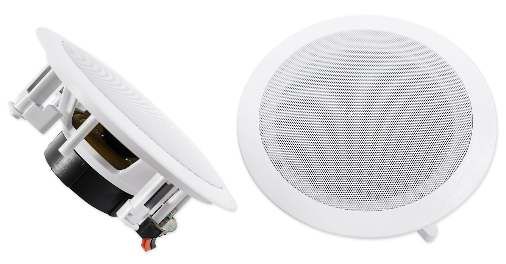 Amp/Home Rockville Ceiling 6.5" Theater Receiver+(8) Speakers LED White Tube