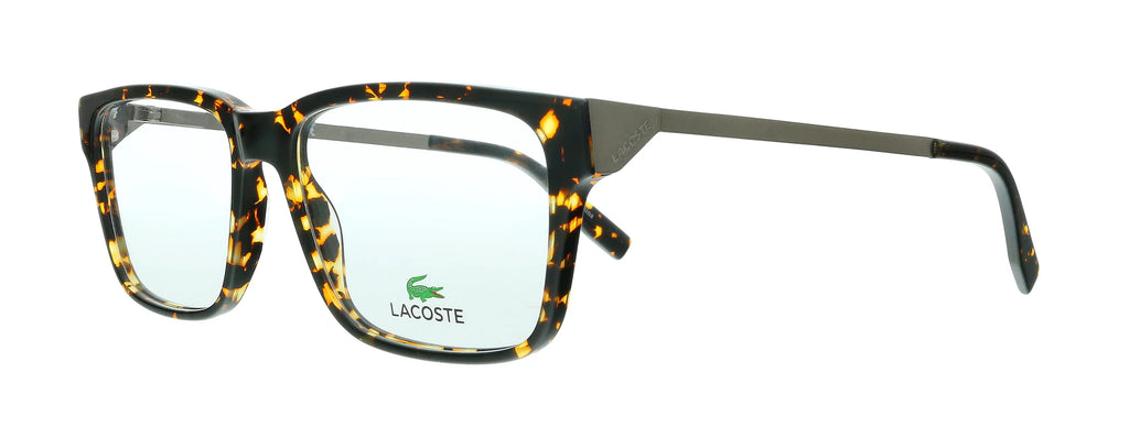 220 Rectangle for L2867 Lacoste Eyeglasses Havana mens Modified Dark