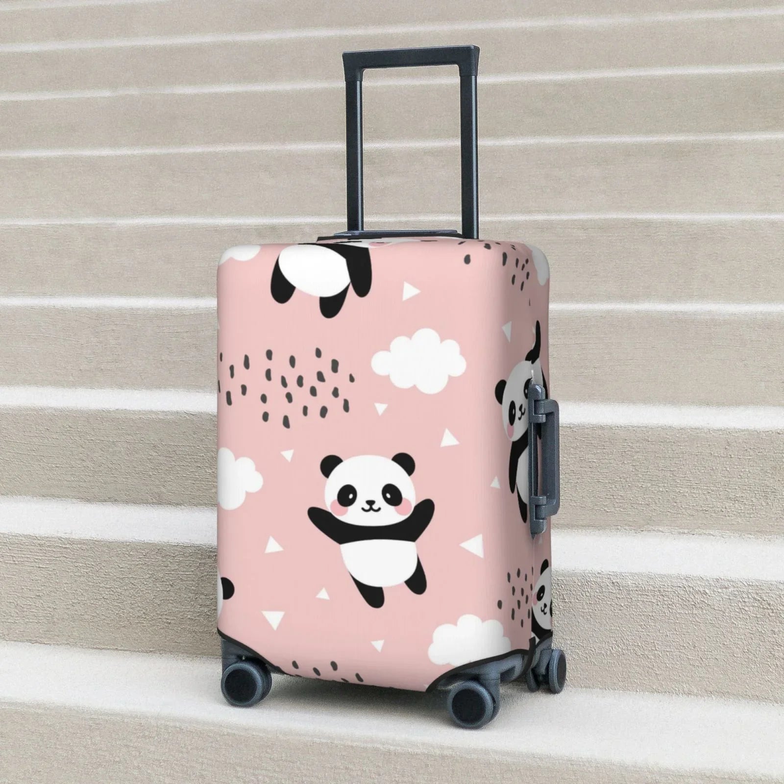 Luggage Washable Cover Inch Sky And Luggage Cover Protector Anti-Scratch Suitcase In 18-32 Bingfone The Suitcase Star Panda Clouds Flying Cover Fits Between