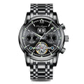 Watch Business POEDAGAR Luxury Men Steel Tourbillon Sport Fashion Relogio Watch Mechanical Masculino Automatic Watches Stainless