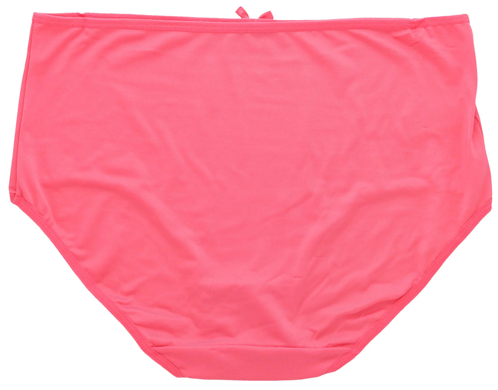 (X-Large, Plus Hot Florals) Pink Delta Intimates Sexy (5Pr) Burke Classic Women's Brief High Rise Size Panties Black