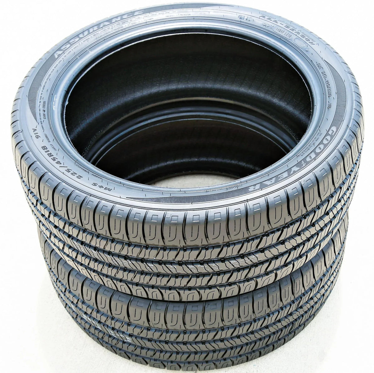 Fits: Assurance Ford Season (FOUR) XLE, Set Fusion SEL 2008-12 of 2012 91V All-Season 225/45R18 Goodyear 4 A/S All Tires Toyota Camry