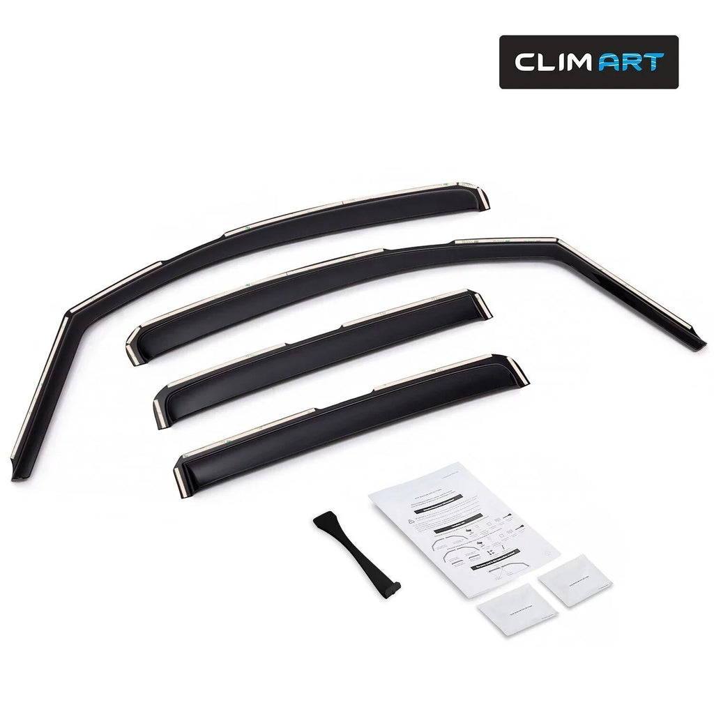 in-Channel Deflector, for 613268 Vent Visors, 2013-2023, Durable ART - Window Incredibly Deflectors, Vent pcs. Window Buick Original CLIM Encore Rain Guards 4