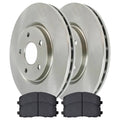 Country 2012-2016 Pacifica Replacement Dodge Ceramic Side Caravan VW Ram Journey Grand Passenger and & Driver Routan Voyager AutoShack Front Town Pads C/V Rotors Brake for and 2012-2020 Kit Chrysler