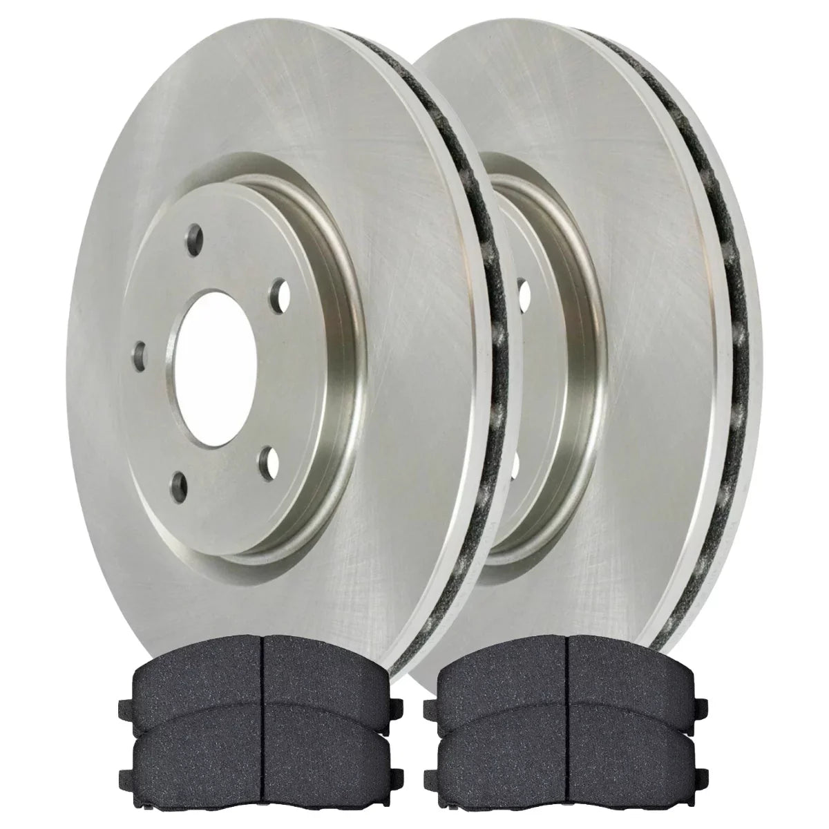 Country 2012-2016 Pacifica Replacement Dodge Ceramic Side Caravan VW Ram Journey Grand Passenger and & Driver Routan Voyager AutoShack Front Town Pads C/V Rotors Brake for and 2012-2020 Kit Chrysler