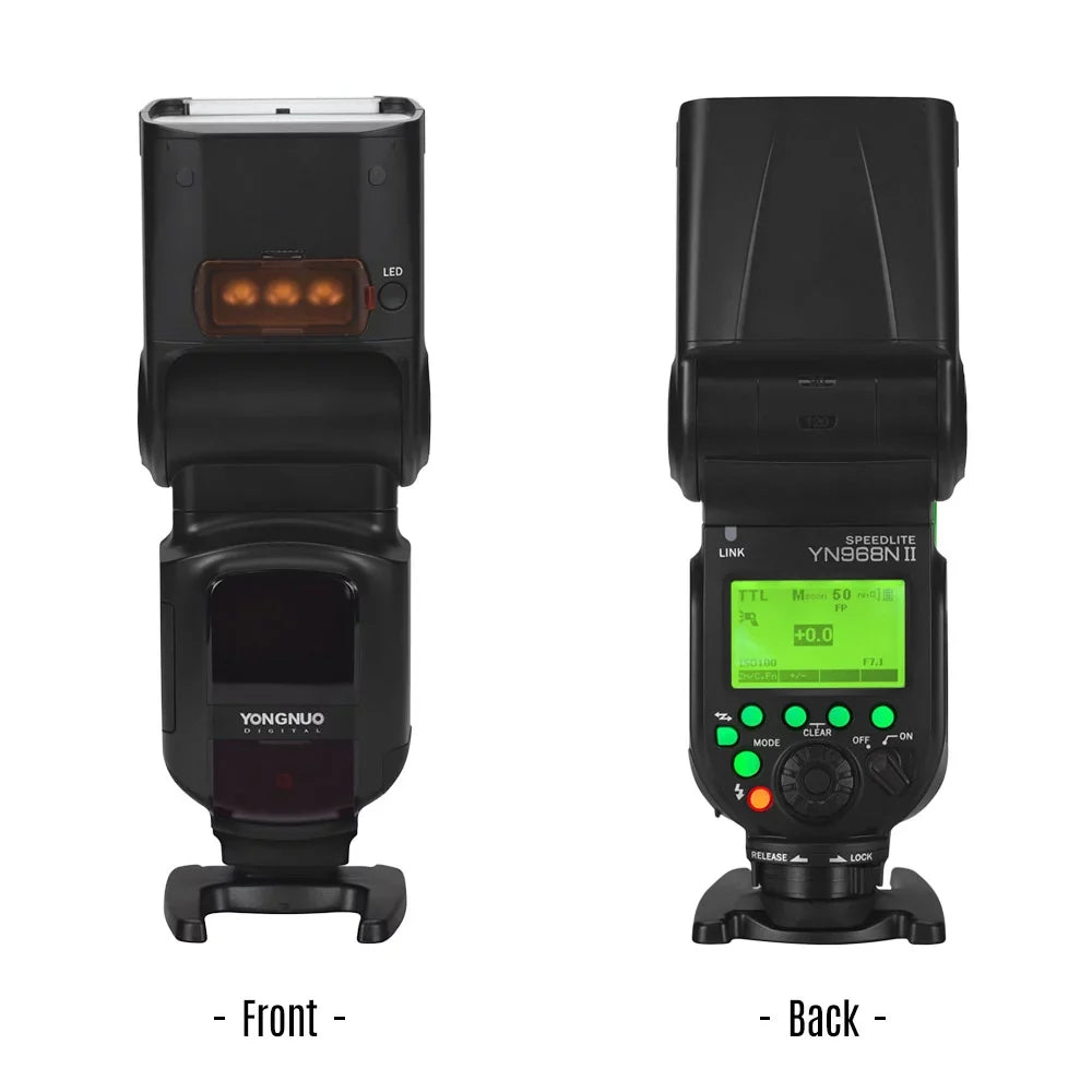 YN622N YONGNUO - YN560 with Built-in Speedlite 5600K with Light for YN968N II Cameras, System Compatible Flash Wireless HSS Nikon LED TTL DSLR Wireless 1/8000s