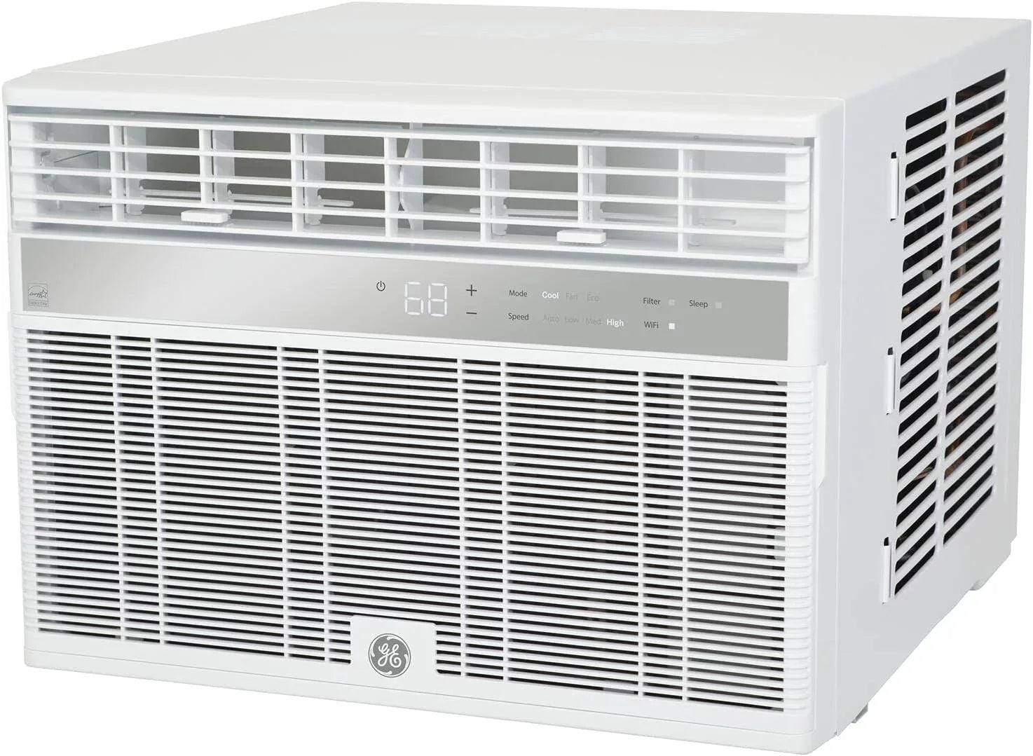 Air Window 3 Conditioner Capacity Smart 11.4 in Volts Fan GE with Cooling Chassis 115 Speeds White Fixed Connect and BTU 8000 AHY08LZ Wifi CEER