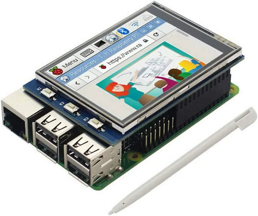 2.8 Display Resistance /3B+ 4B SPI Compatible Treedix with Touch inch Pan LCD Raspberry Touch with Interface Color Pi Screen TFT TFT Screen