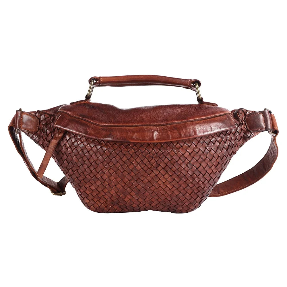Handbag Never Fanny Purse Cowhide Handmade Pack Nmbgm148E Mind Leather Vintage Bag NM Western Genuine Women