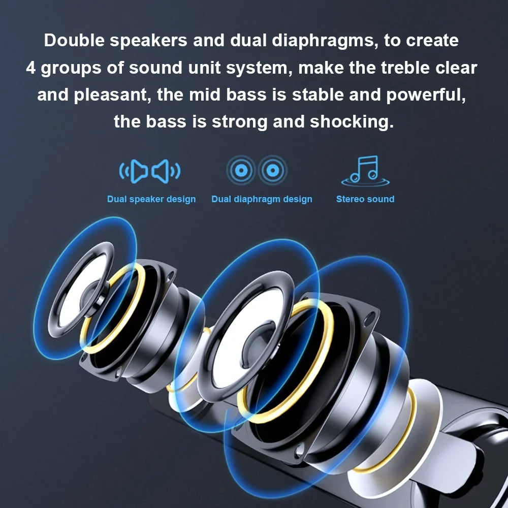 Bass Tablet Speaker Computer Speaker USB MP3 Bar V-111 for PC Phone Box MP4 Powerful Laptop Stereo Subwoofer Surround Wired moobody Sound