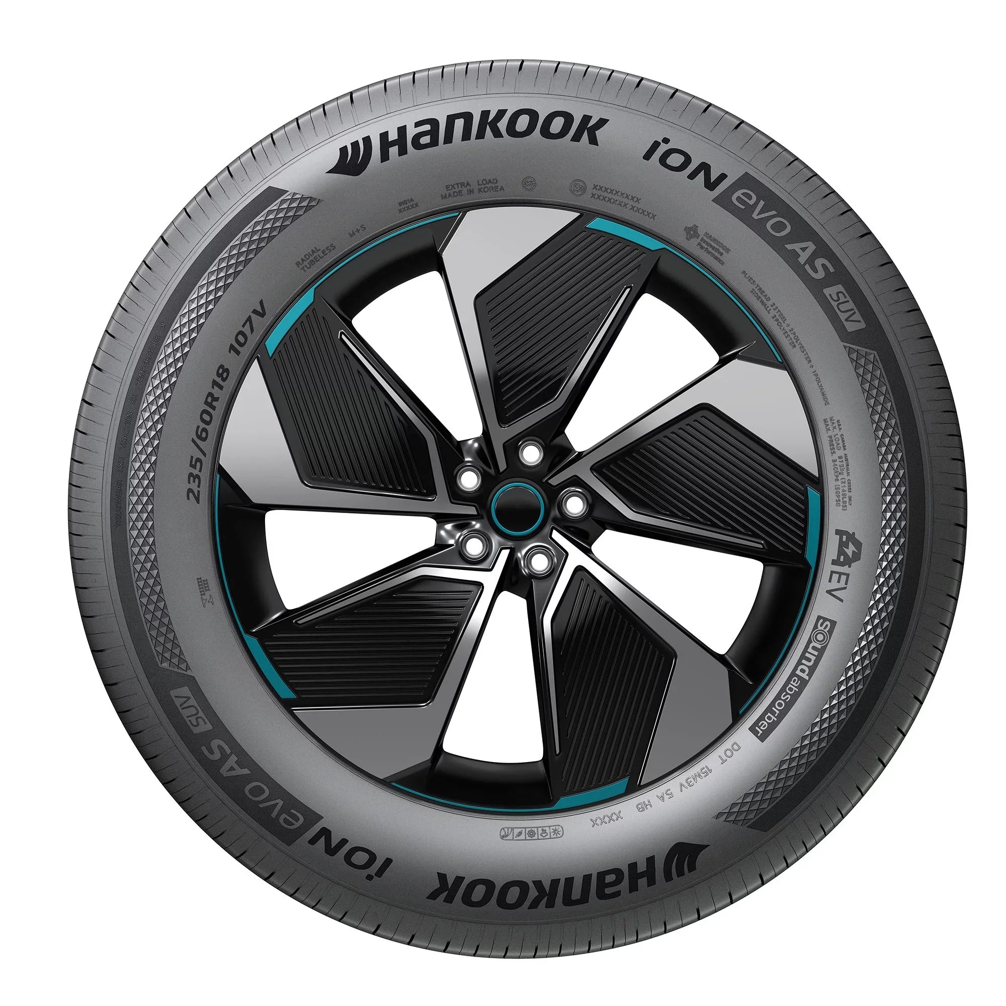 102W 265/35R22 iON Hankook evo XL SUV IH01A Season Passenger Tire All AS