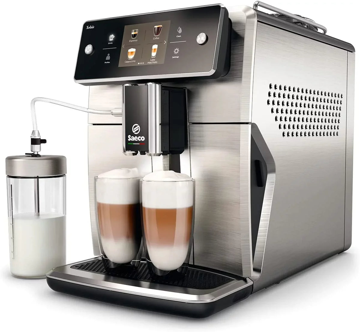 Xelsis Super Automatic Espresso Machine, Steel Stainless (SM7685/04) Saeco