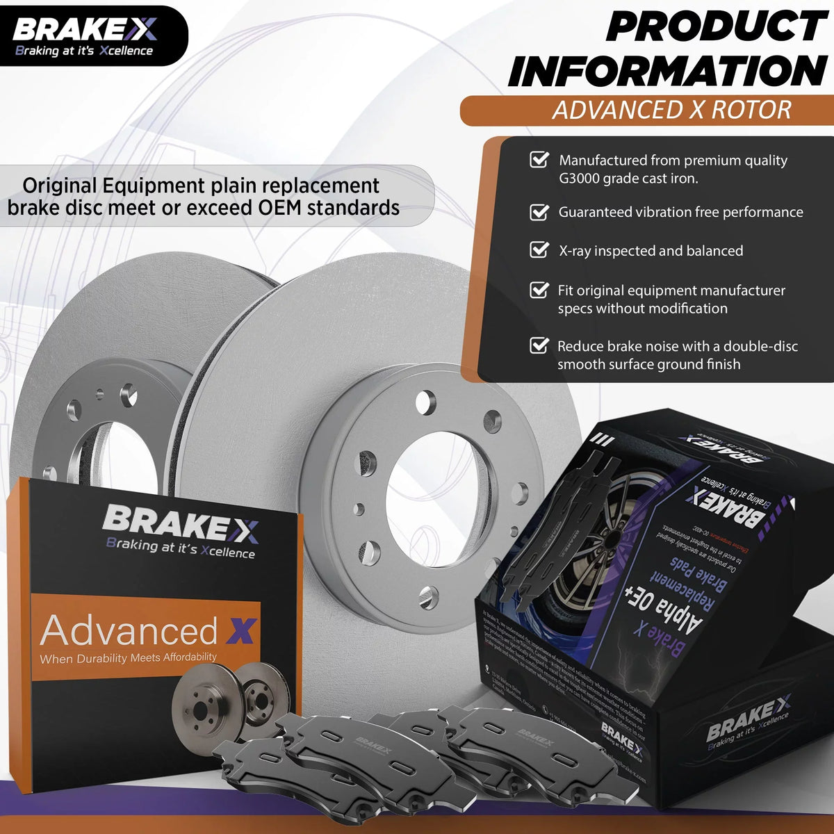 Rear] 2012-2017 Kit Brake Replacement [Front and Set Pads X Buick and 2.4 Disc Ceramic Rotors Premium For Verano | 12 X Piece Brake Advanced |