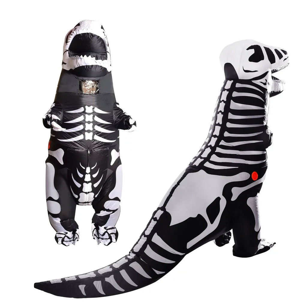 supplies,Dress-up Skeleton for Inflatable Child,Boys T-Rex party Costume, Inflatable Dinosaur Full Girls(Black) Halloween Body Costume,Halloween and