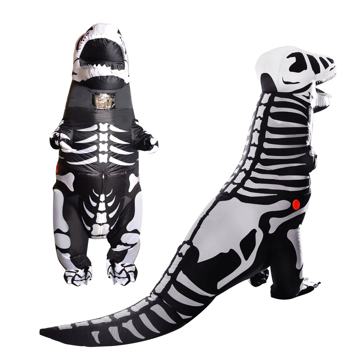 supplies,Dress-up Skeleton for Inflatable Child,Boys T-Rex party Costume, Inflatable Dinosaur Full Girls(Black) Halloween Body Costume,Halloween and