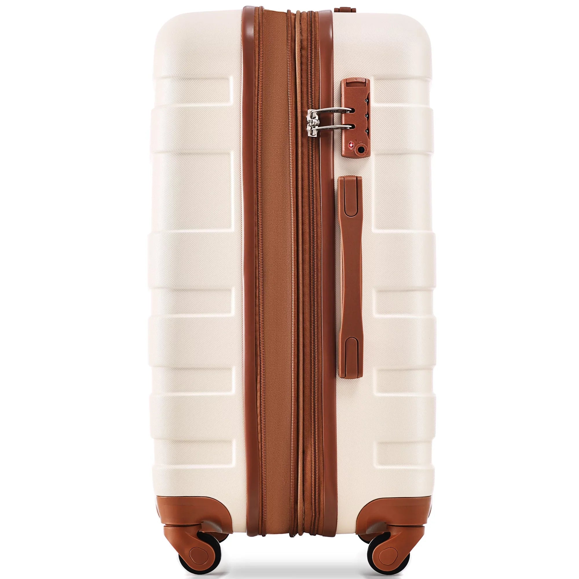 TSA Lightweight and Durable brown) Hardside Clearance Suitcase Sets Lock Expandable Luggage ABS sets Suitcase Luggage 3pcs Hardshell 20''24''28''(ivory Model Spinner with Wheels New
