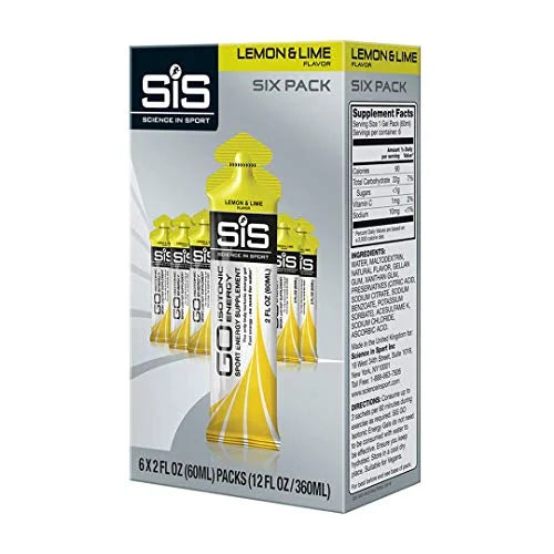 Lime for Energy Athletes, 2 Gels Carbohydrates, Fast Performance Running, Cycling, & for Lemon Isotonic Acting Gels, Triathlon, Endurance Nutrition SPORT SCIENCE IN Sport & Energy - 22g