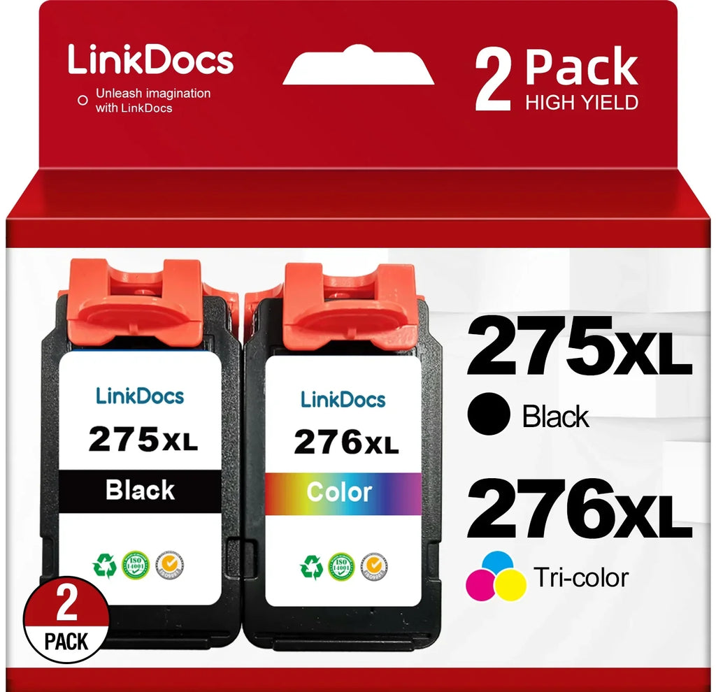 276 TS3522 CL-276 Ink TS3500 Canon Printer PG-275 Cartridge Ink Ink 275 Black PIXMA Black Canon and for for 276XL 1Tri-Color) ( TS3520 275XL TR4700 Tri-Color ink Cartridge and TR4720