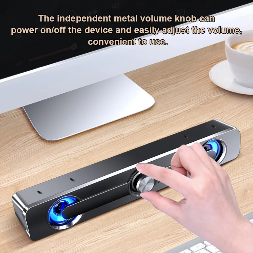 Bass Tablet Speaker Computer Speaker USB MP3 Bar V-111 for PC Phone Box MP4 Powerful Laptop Stereo Subwoofer Surround Wired moobody Sound