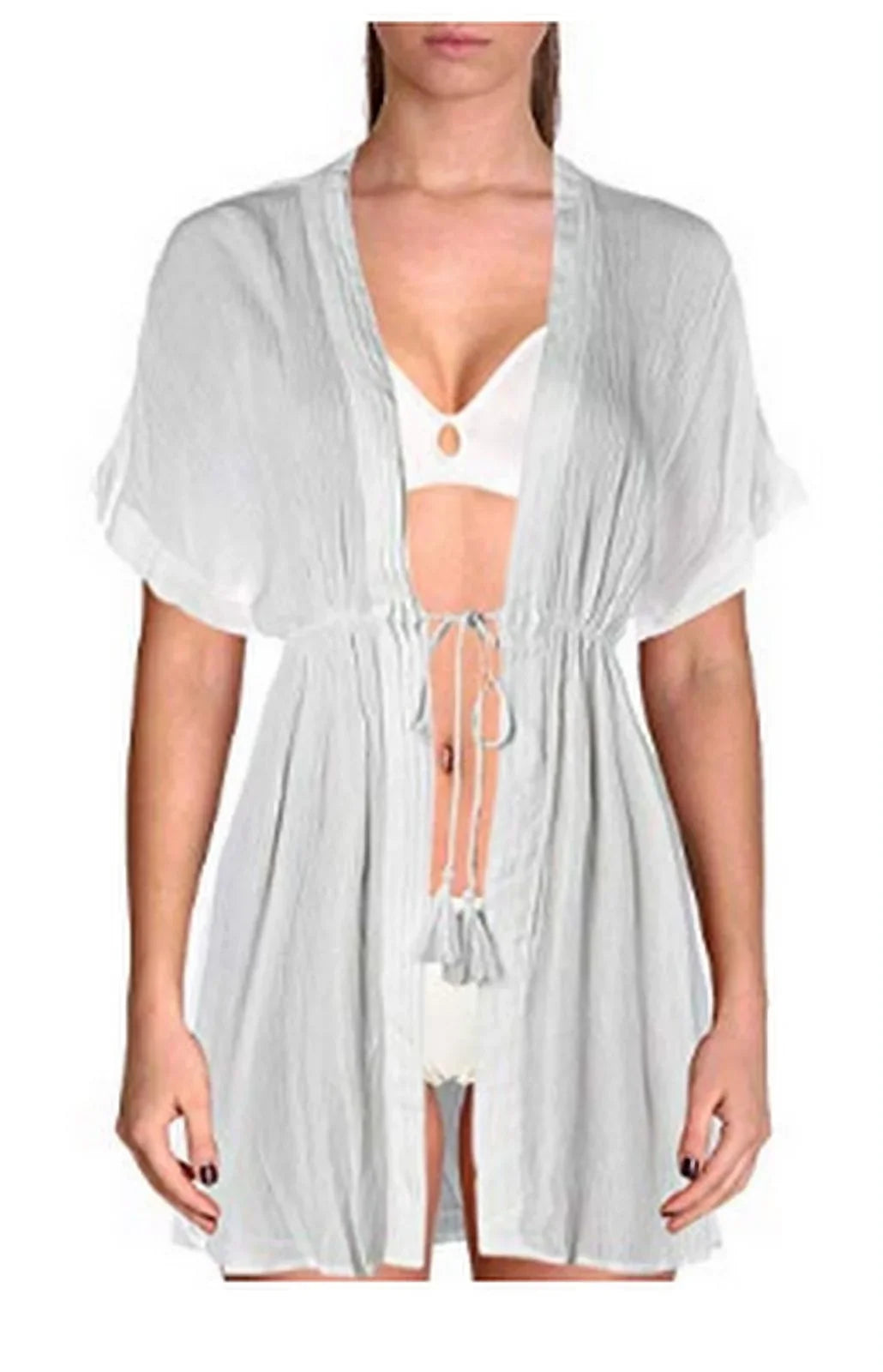 Lauren Ralph Size Rayon Dress Lauren Womens Medium Cover-Up, Crinkle