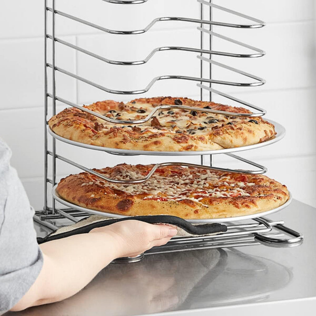 Set Coupe Tray of Pizza Home Kitchen 13” Style Round & Pan Bakeware Tray TrueCraftware- Pizza Baking for Baking Tray Restaurants Tray Pizza Pan 6 Round Aluminum Pizzeria -