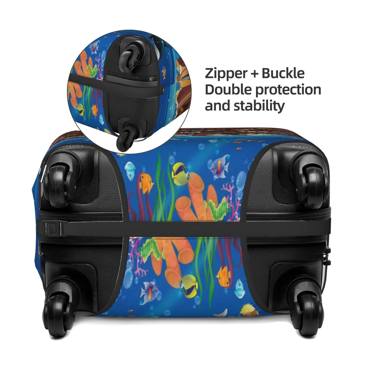 Noah'S - Ark2 Suitcase Fashion Cover Junzan Protector Luggage Washable Print On Inch Animals Luggage 18-32 Fits