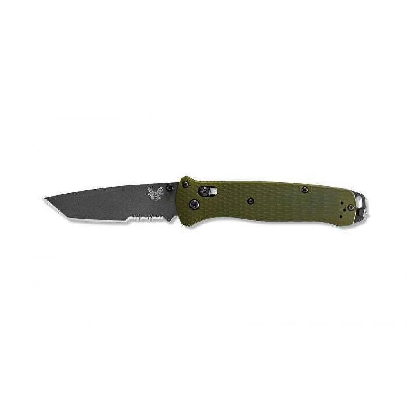 Axis Serrated 537SGY-1 Super Bailout Coated Tanto Benchmade Steel Tool CPM-M4 Knife Grey