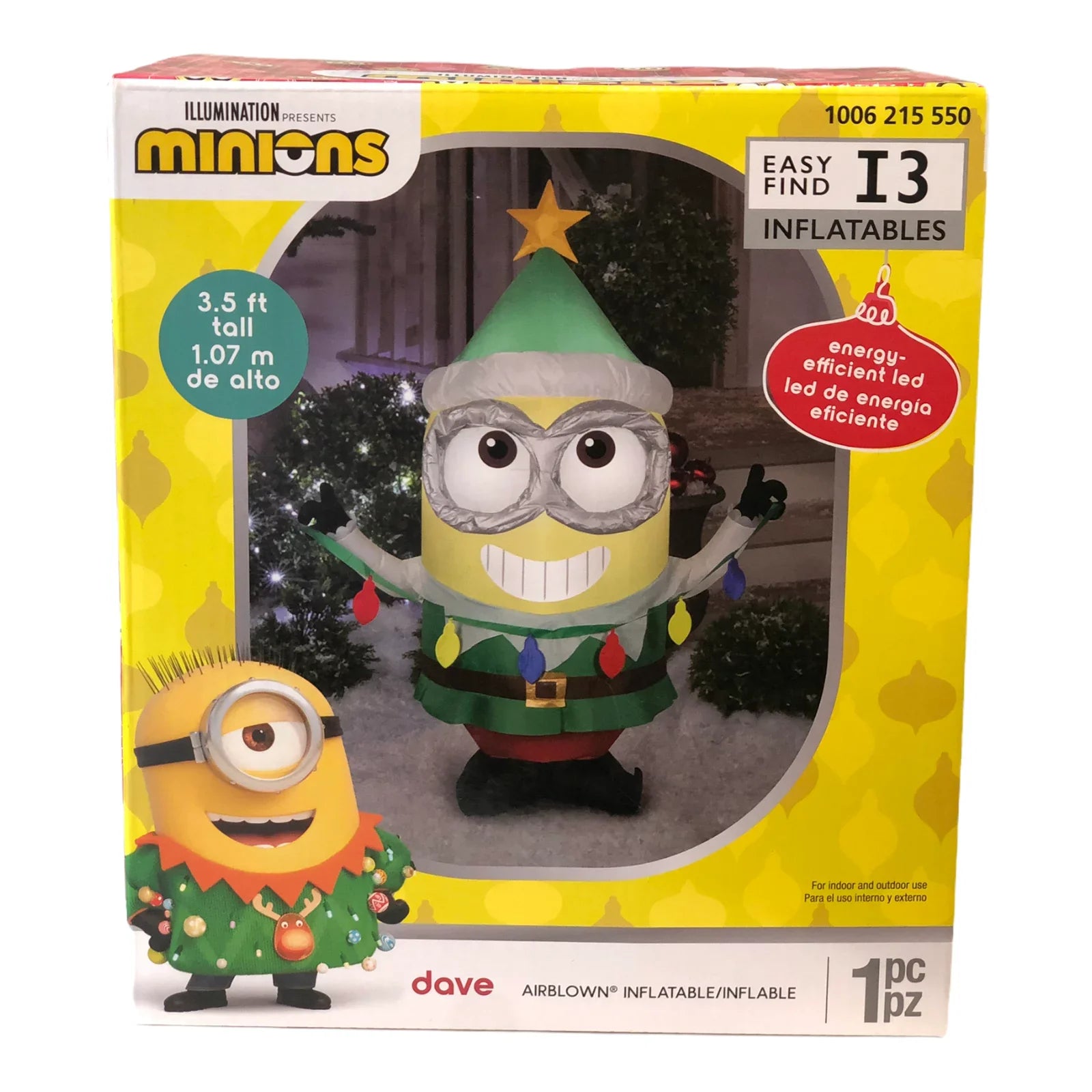 3.5 Elf Gemmy ft. Dave Airblown Inflatable Minions LED the