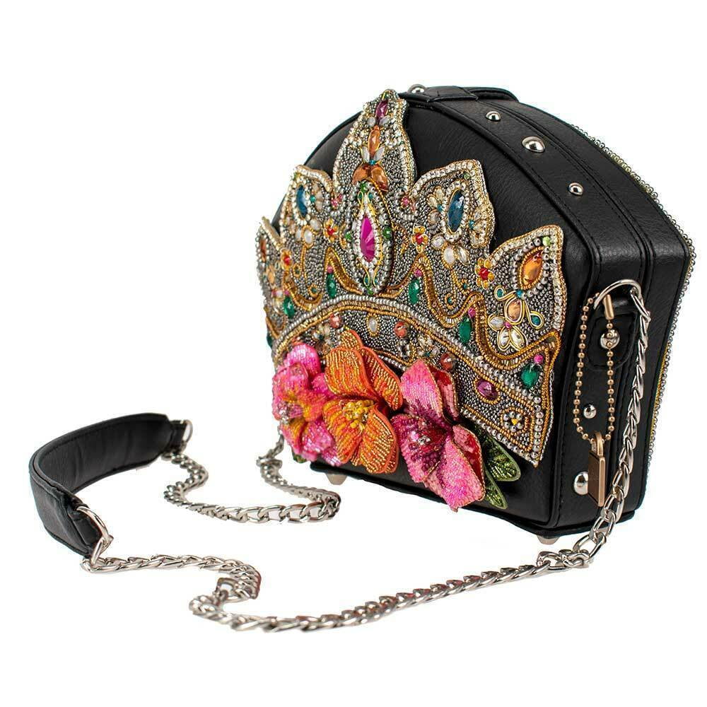 Handbag Black Mary Crown NEW Princess Crossbody Flower Frances Jewelry
